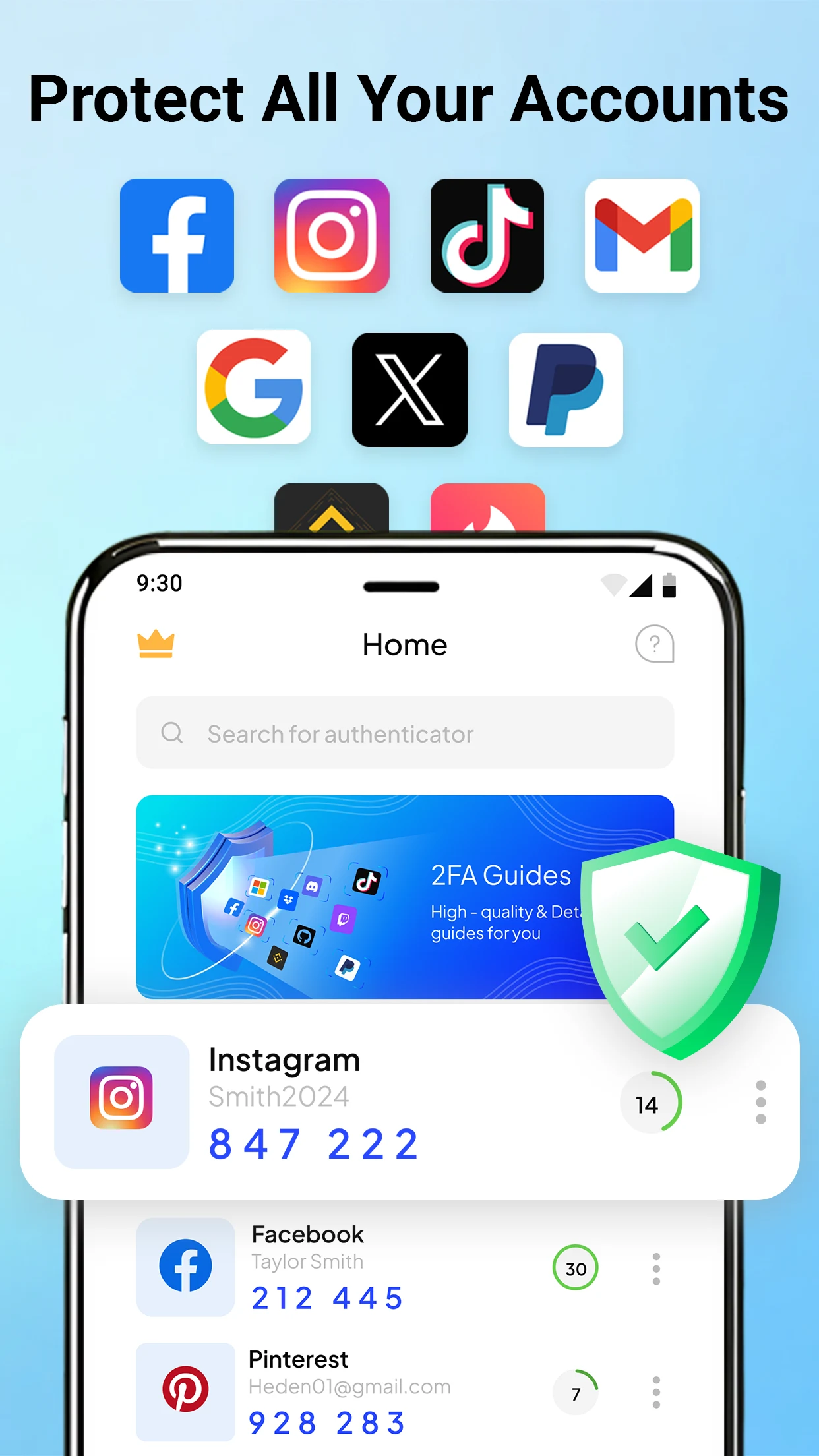 Authenticator App - 2FA Auth screenshot